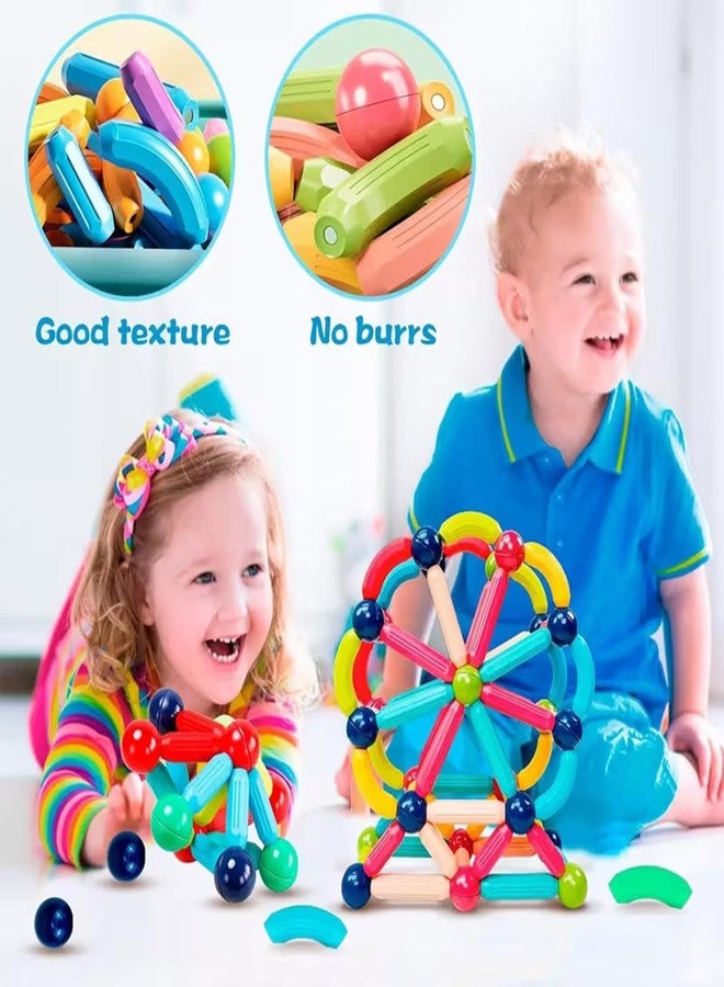 PROBABE Magnetic Building Blocks Set for Kids, Colorful Construction Toy Set, STEM Educational Play, Creative Building Sticks and Balls (25 PCS) - Image 3